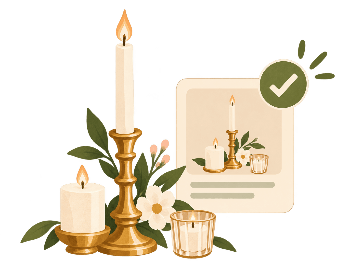 A curated candlestick listing, verified and ready to sell